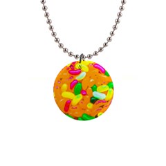 Vibrant Jelly Bean Candy 1  Button Necklace by essentialimage