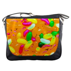 Vibrant Jelly Bean Candy Messenger Bag by essentialimage