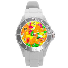 Vibrant Jelly Bean Candy Round Plastic Sport Watch (l) by essentialimage