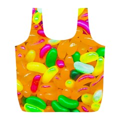 Vibrant Jelly Bean Candy Full Print Recycle Bag (l) by essentialimage