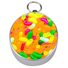 Vibrant Jelly Bean Candy Silver Compasses by essentialimage