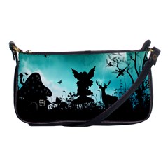 Litte Fairy With Deer In The Night Shoulder Clutch Bag by FantasyWorld7