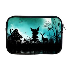 Litte Fairy With Deer In The Night Apple Macbook Pro 17  Zipper Case by FantasyWorld7