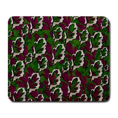 Green Fauna And Leaves In So Decorative Style Large Mousepads