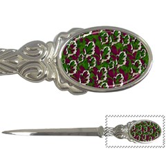 Green Fauna And Leaves In So Decorative Style Letter Opener