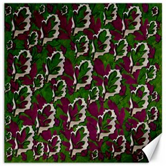 Green Fauna And Leaves In So Decorative Style Canvas 16  X 16 