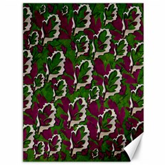 Green Fauna And Leaves In So Decorative Style Canvas 36  X 48 