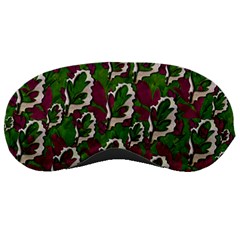 Green Fauna And Leaves In So Decorative Style Sleeping Mask