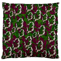 Green Fauna And Leaves In So Decorative Style Large Cushion Case (two Sides) by pepitasart