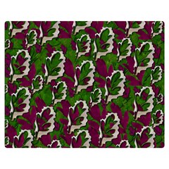 Green Fauna And Leaves In So Decorative Style Double Sided Flano Blanket (medium) 