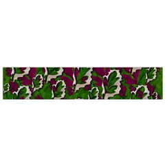 Green Fauna And Leaves In So Decorative Style Small Flano Scarf