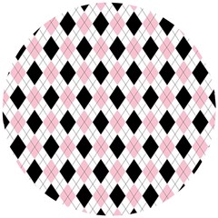 Argyle 316837 960 720 Wooden Puzzle Round