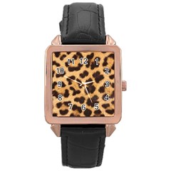 Leopard Skin 1078848 960 720 Rose Gold Leather Watch  by vintage2030