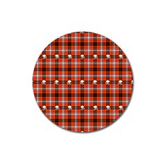 Plaid 857955 960 720 Magnet 3  (round) by vintage2030