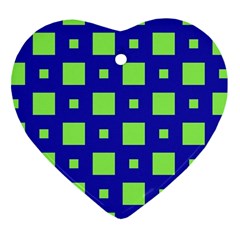 Squares Grid Seamless Ornament (heart)