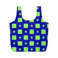 Squares Grid Seamless Full Print Recycle Bag (m) by Vaneshart