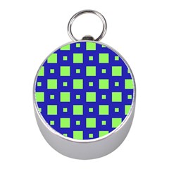 Squares Grid Seamless Mini Silver Compasses by Vaneshart