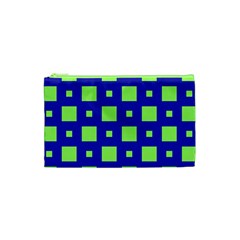 Squares Grid Seamless Cosmetic Bag (xs) by Vaneshart