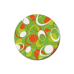 Abstract Seamless Pattern Background Rubber Coaster (round)  by Vaneshart