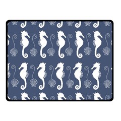 Seahorse Shell Pattern Fleece Blanket (small)