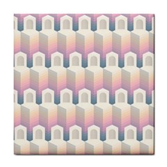 Seamless Pattern Background Entrance Tile Coaster by Vaneshart