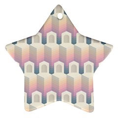 Seamless Pattern Background Entrance Ornament (star)