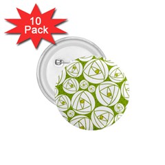 Rose Abstract Rose Garden 1 75  Buttons (10 Pack)