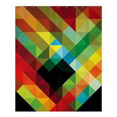 Pattern Colorful Geometry Abstract Wallpaper Shower Curtain 60  X 72  (medium) 