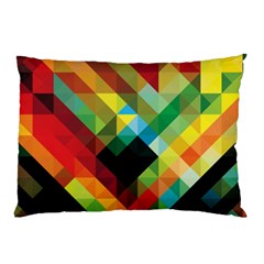 Pattern Colorful Geometry Abstract Wallpaper Pillow Case (two Sides)