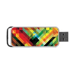Pattern Colorful Geometry Abstract Wallpaper Portable Usb Flash (two Sides)