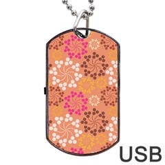 Abstract Seamless Pattern Graphic Pattern Dog Tag Usb Flash (one Side)