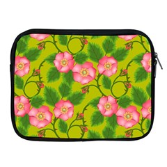 Roses Flowers Pattern Apple Ipad 2/3/4 Zipper Cases