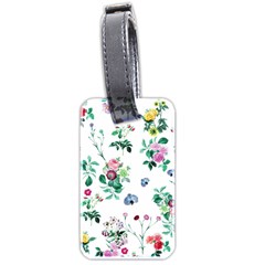 Leaves Green Aop Luggage Tag (two Sides) by Vaneshart