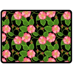 Roses Flowers Bud Double Sided Fleece Blanket (large) 