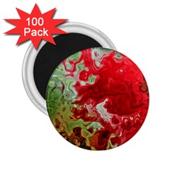 Abstract Stain Red 2 25  Magnets (100 Pack) 