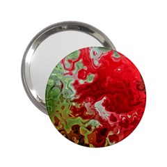 Abstract Stain Red 2 25  Handbag Mirrors
