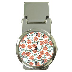 Vector Flower Floral Money Clip Watches by Vaneshart