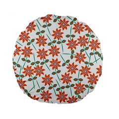 Vector Flower Floral Standard 15  Premium Flano Round Cushions