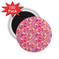 Umbrella Pattern 2 25  Magnets (100 Pack) 