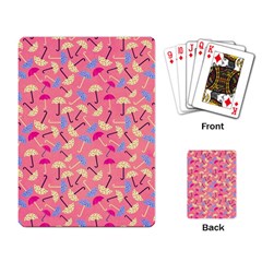 Umbrella Pattern Playing Cards Single Design (rectangle) by Vaneshart