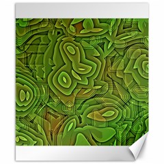 Background Abstract Green Canvas 8  X 10  by Vaneshart