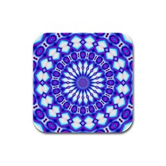 Pattern Background Color Rubber Square Coaster (4 Pack) 