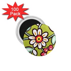 Flowers Fabrics Floral 1.75  Magnets (100 pack) 