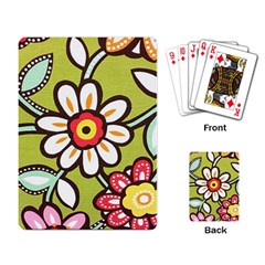 Flowers Fabrics Floral Playing Cards Single Design (Rectangle)