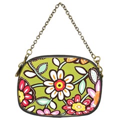 Flowers Fabrics Floral Chain Purse (Two Sides)