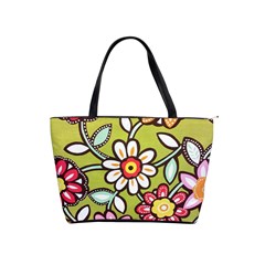 Flowers Fabrics Floral Classic Shoulder Handbag