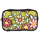 Flowers Fabrics Floral Toiletries Bag (Two Sides) Back