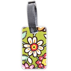 Flowers Fabrics Floral Luggage Tag (one side)