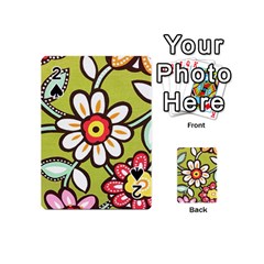 Flowers Fabrics Floral Playing Cards 54 Designs (Mini)