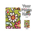 Flowers Fabrics Floral Playing Cards 54 Designs (Mini) Front - Heart2